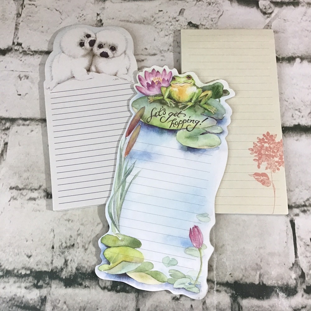 Colorbok Magnetic List Pads Note Pads Lot Of 3 Baby Seals Lets Getting Hopping